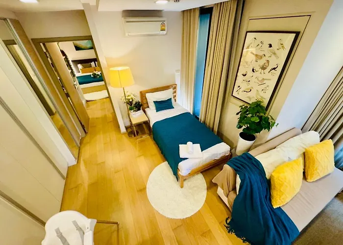 Cozy Spacious 1br 2bed Gardenview 500m Bts Thonglo, Samitivej, Skv49, Rooftop Pool, Fast 500mbps Wifi