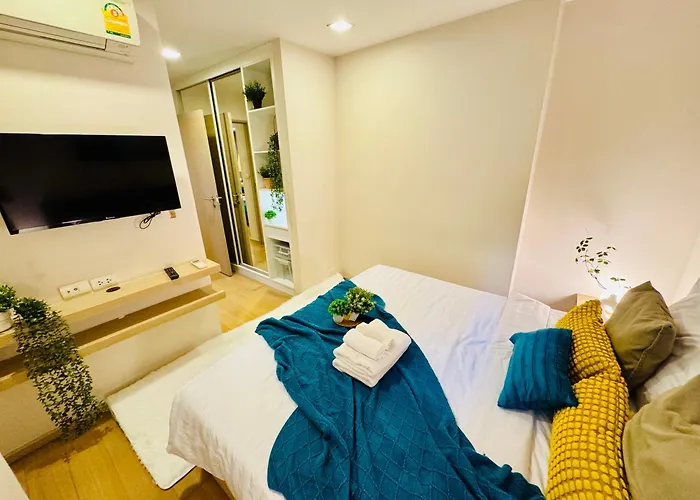 Cozy Spacious 1br 2bed Gardenview 500m Bts Thonglo, Samitivej, Skv49, Rooftop Pool, Fast 500mbps Wifi *