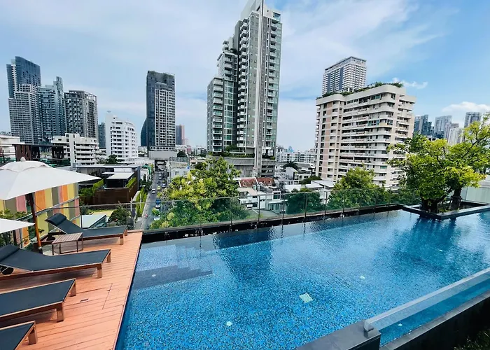 Apartment Cozy Spacious 1br 2bed Gardenview 500m Bts Thonglo, Samitivej, Skv49, Rooftop Pool, Fast 500mbps Wifi Bangkok